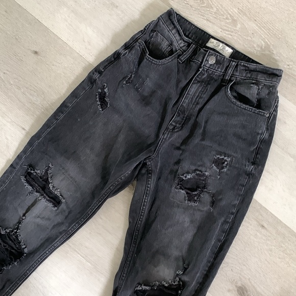 Free people we the free x CRVY straight shooter jeans size 27 black‎ Wash gray - Picture 15 of 16